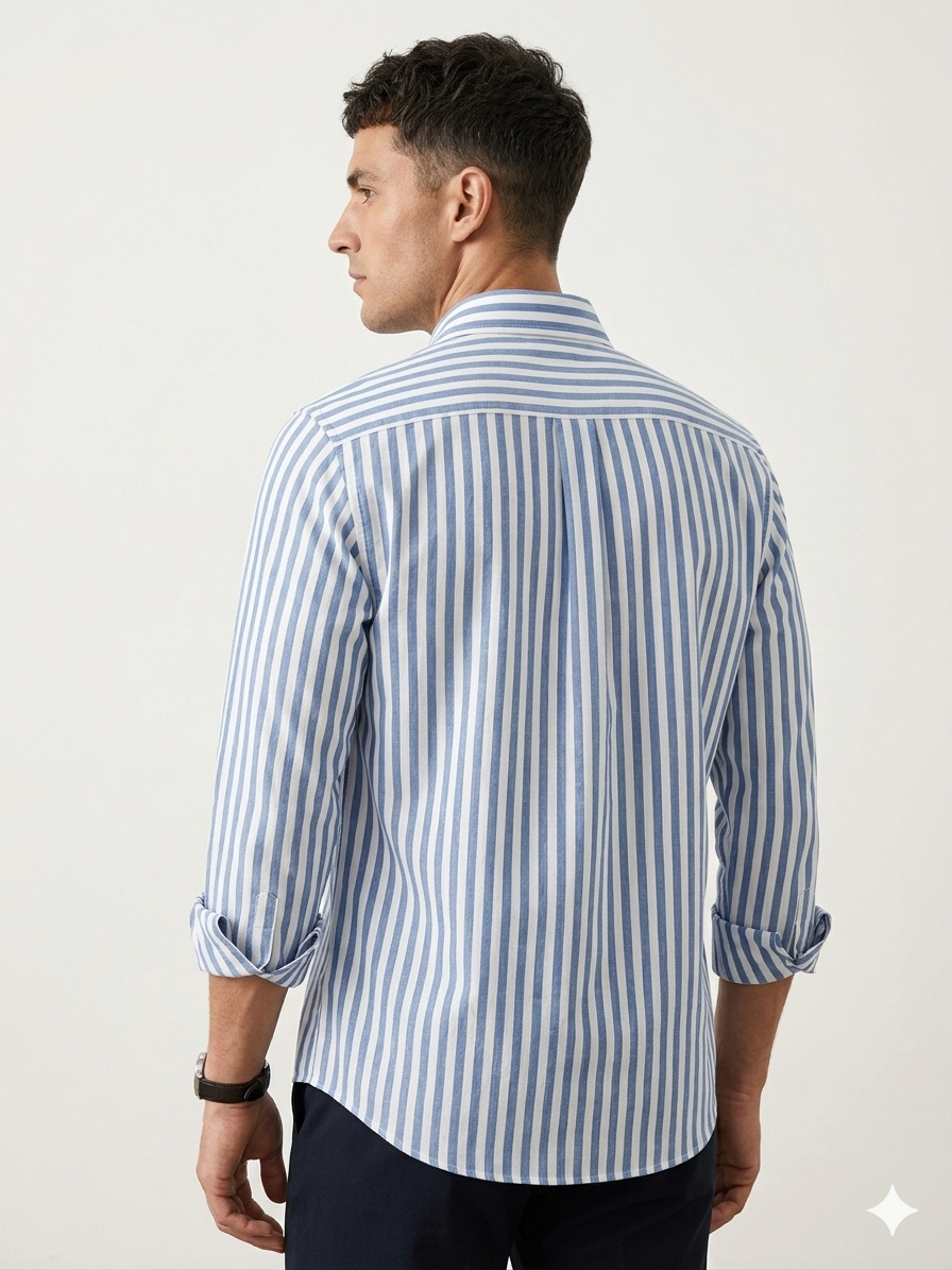 Sky Blue Stripe Shirt