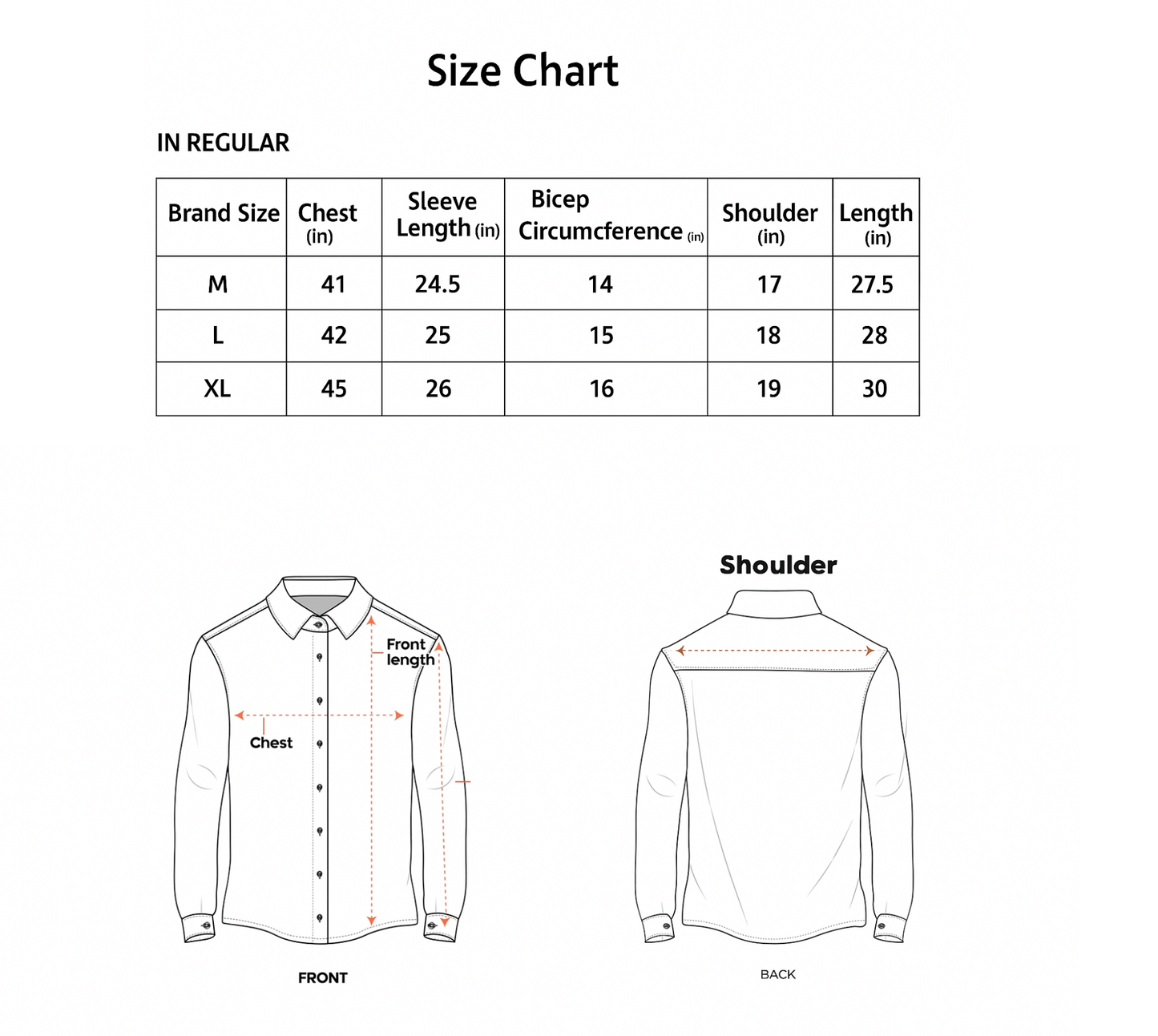 Regular fit Poly Cotton White Shirt