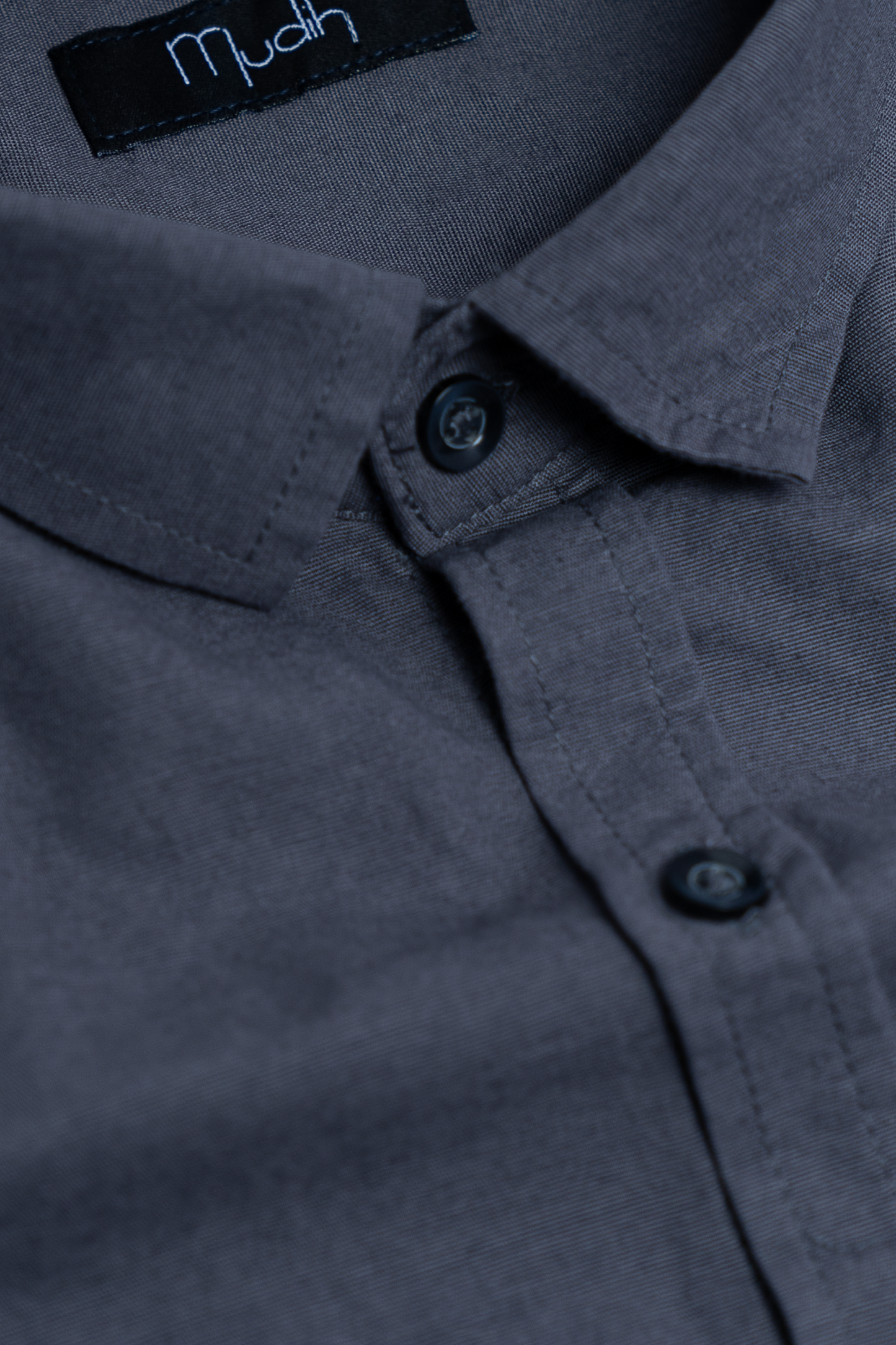 Men's Casual Solid Dark Grey Shirt