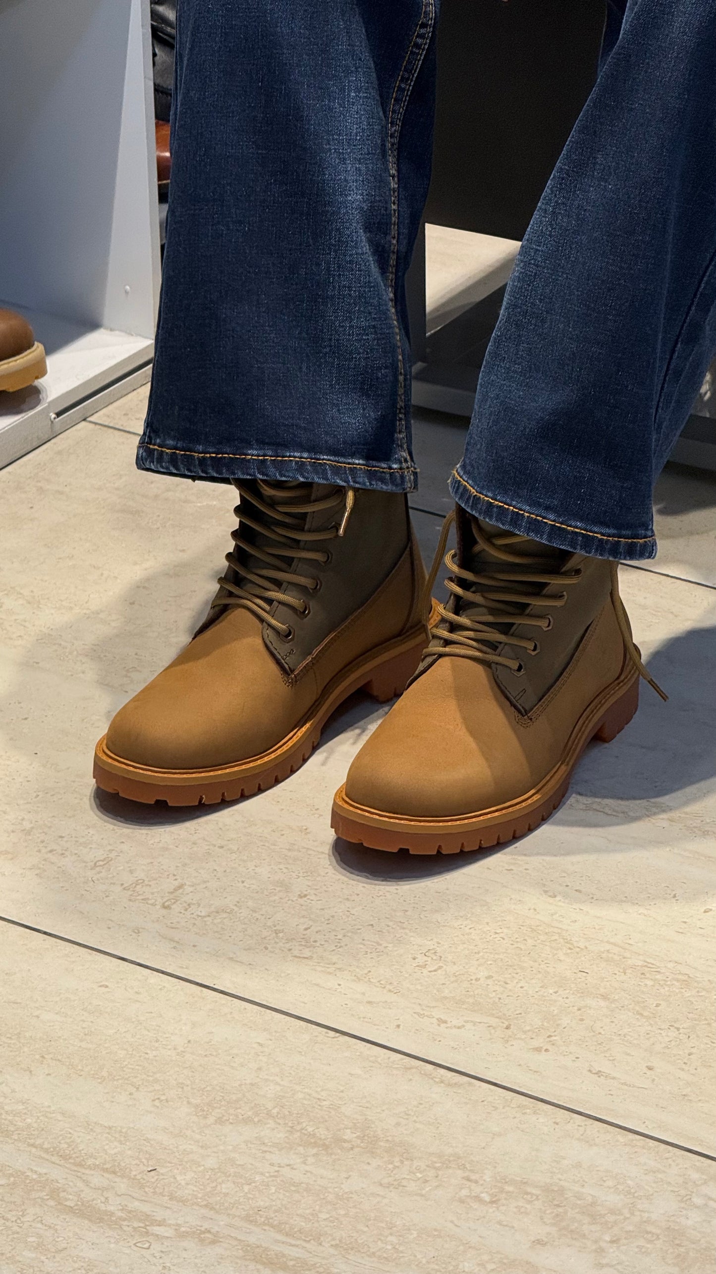 Casual Wear Trendy Boots in Brown & Olive