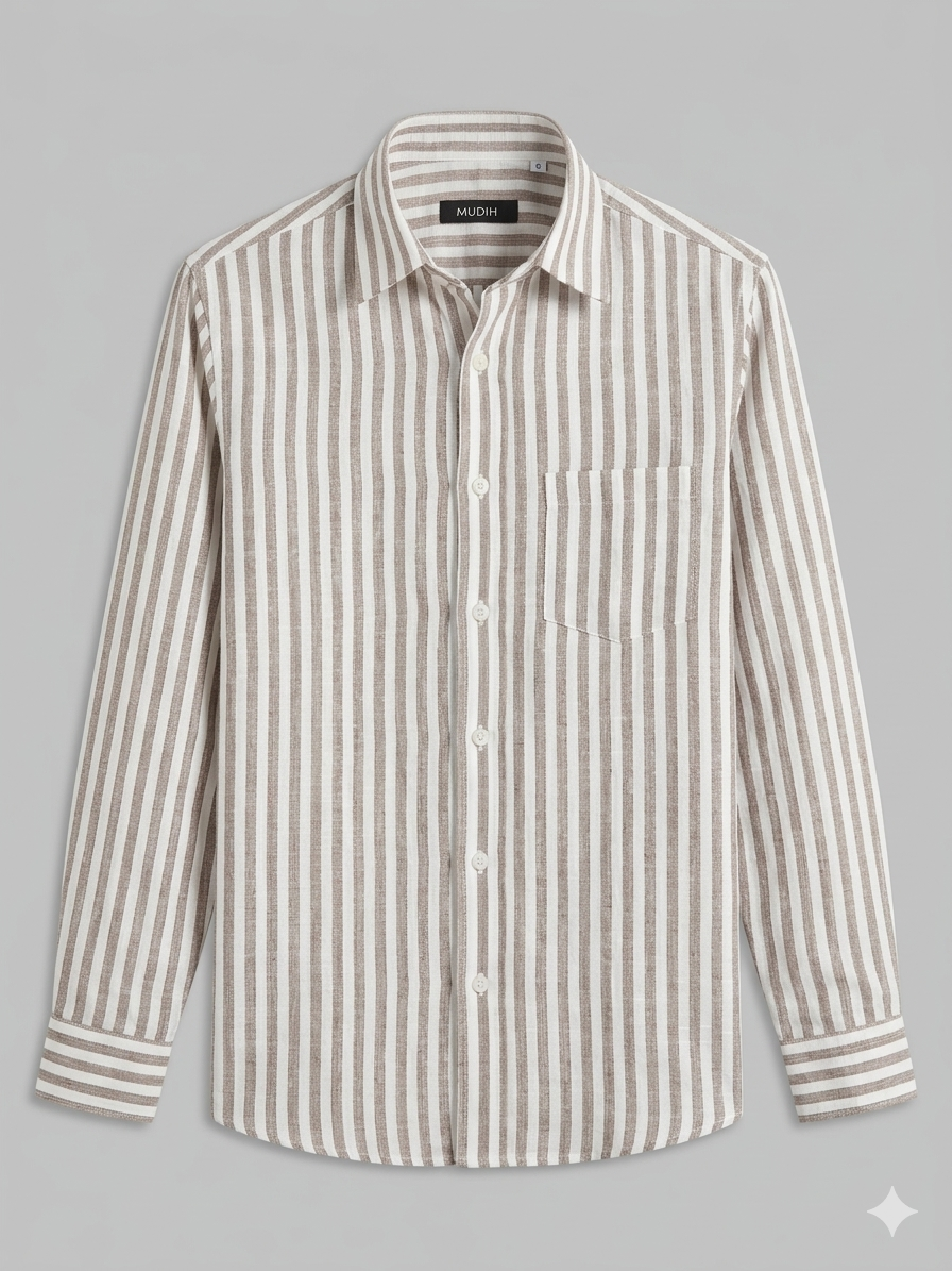 Light Brown Stripe Shirt