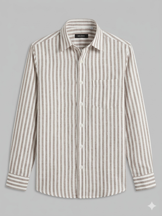 Light Brown Stripe Shirt