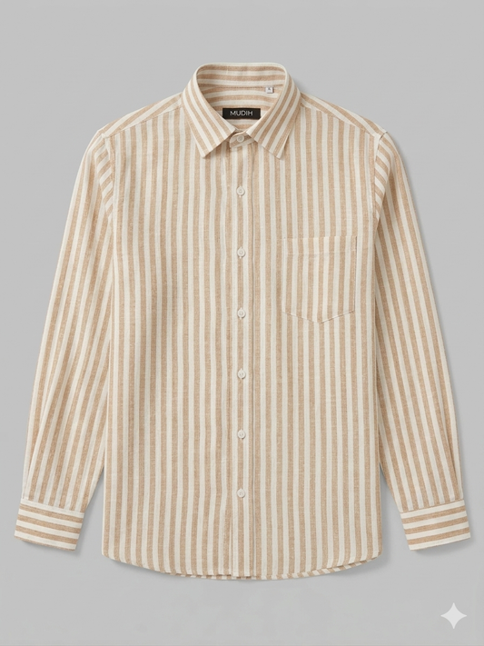 Beige Stripe Shirt