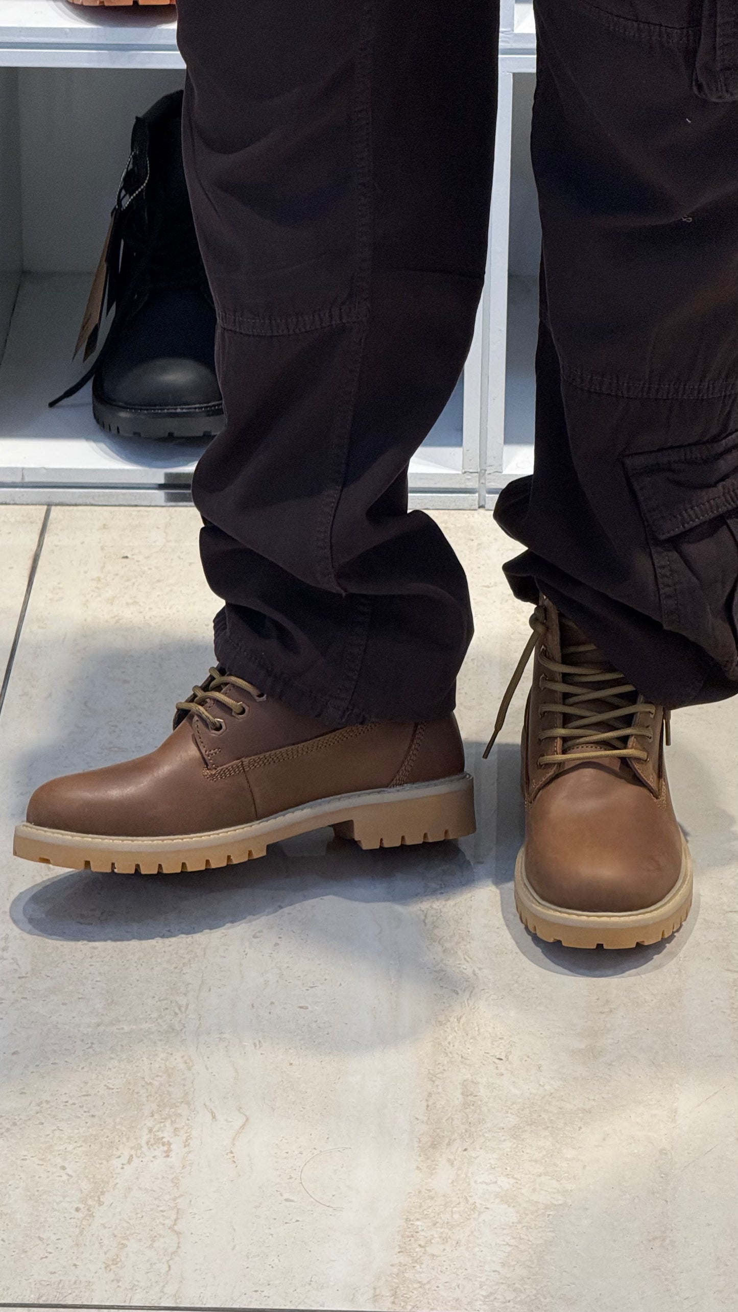 Casual Wear Trendy Boots in Dark Beige