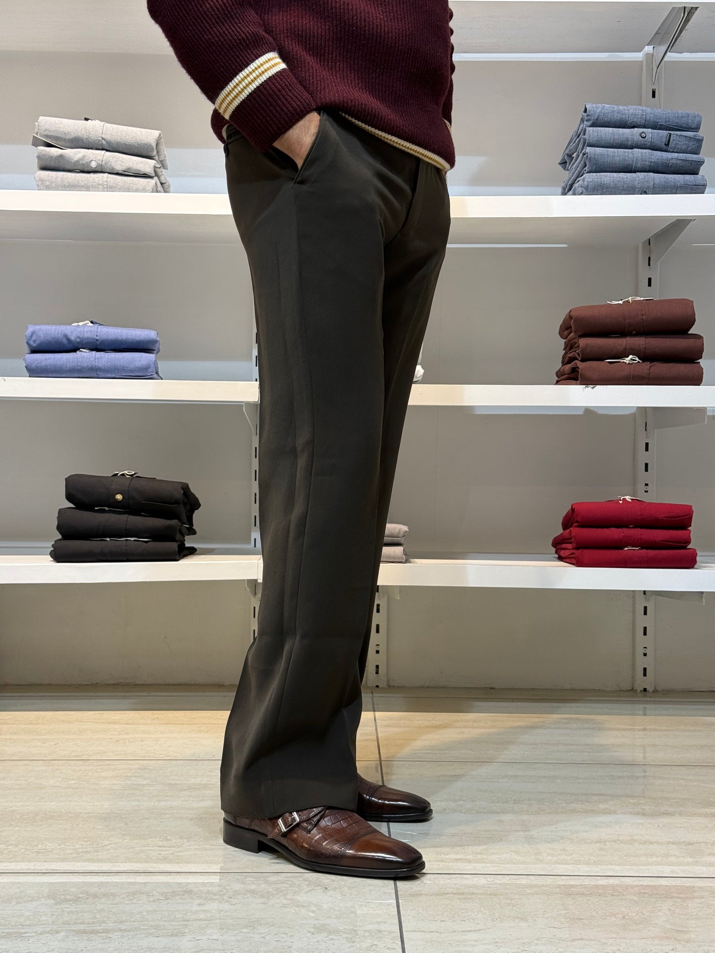Korean Pants | Bootcut Pants | Lachka Fabric