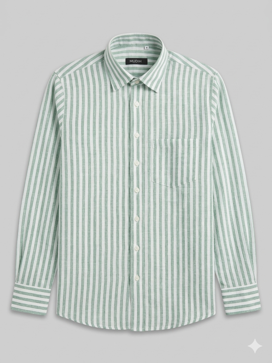 Light Olive Stripe Shirt