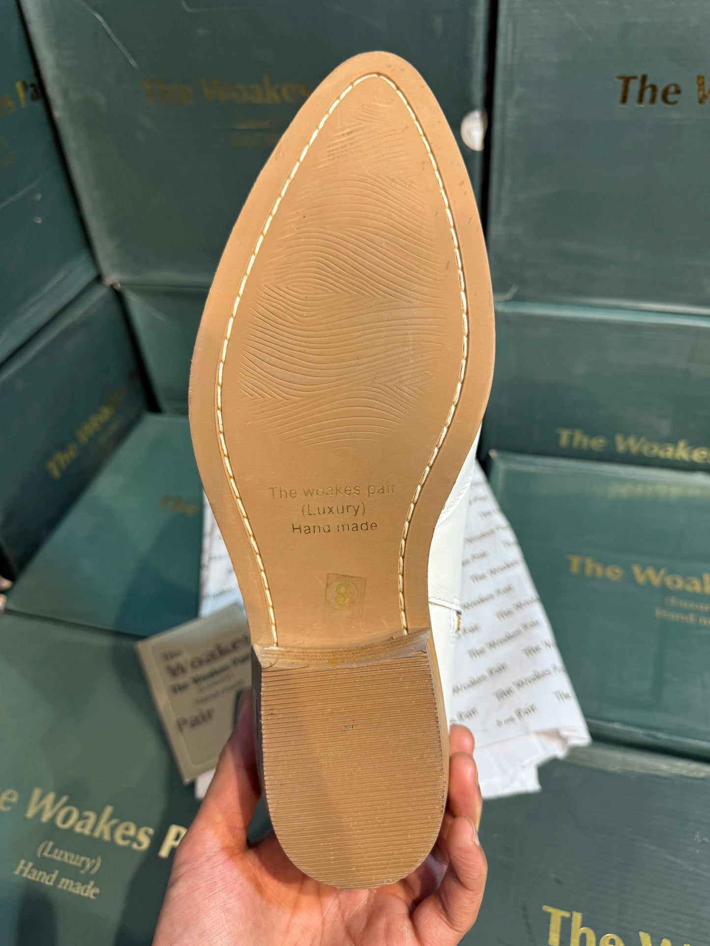 Cuban Heel White Chelsea | Hand Made| Pointed Brass Toe | Party Wear |