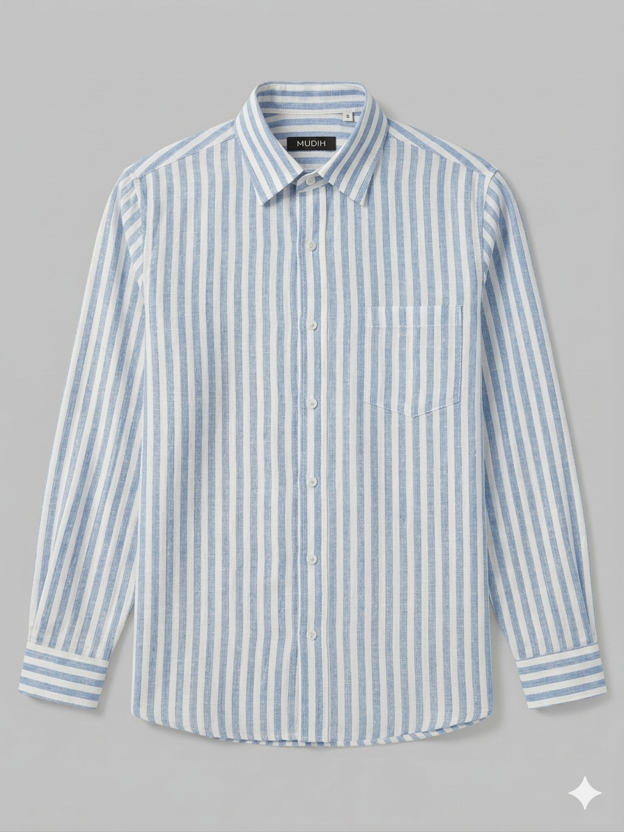 Sky Blue Stripe Shirt