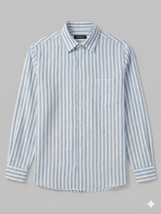 Sky Blue Stripe Shirt