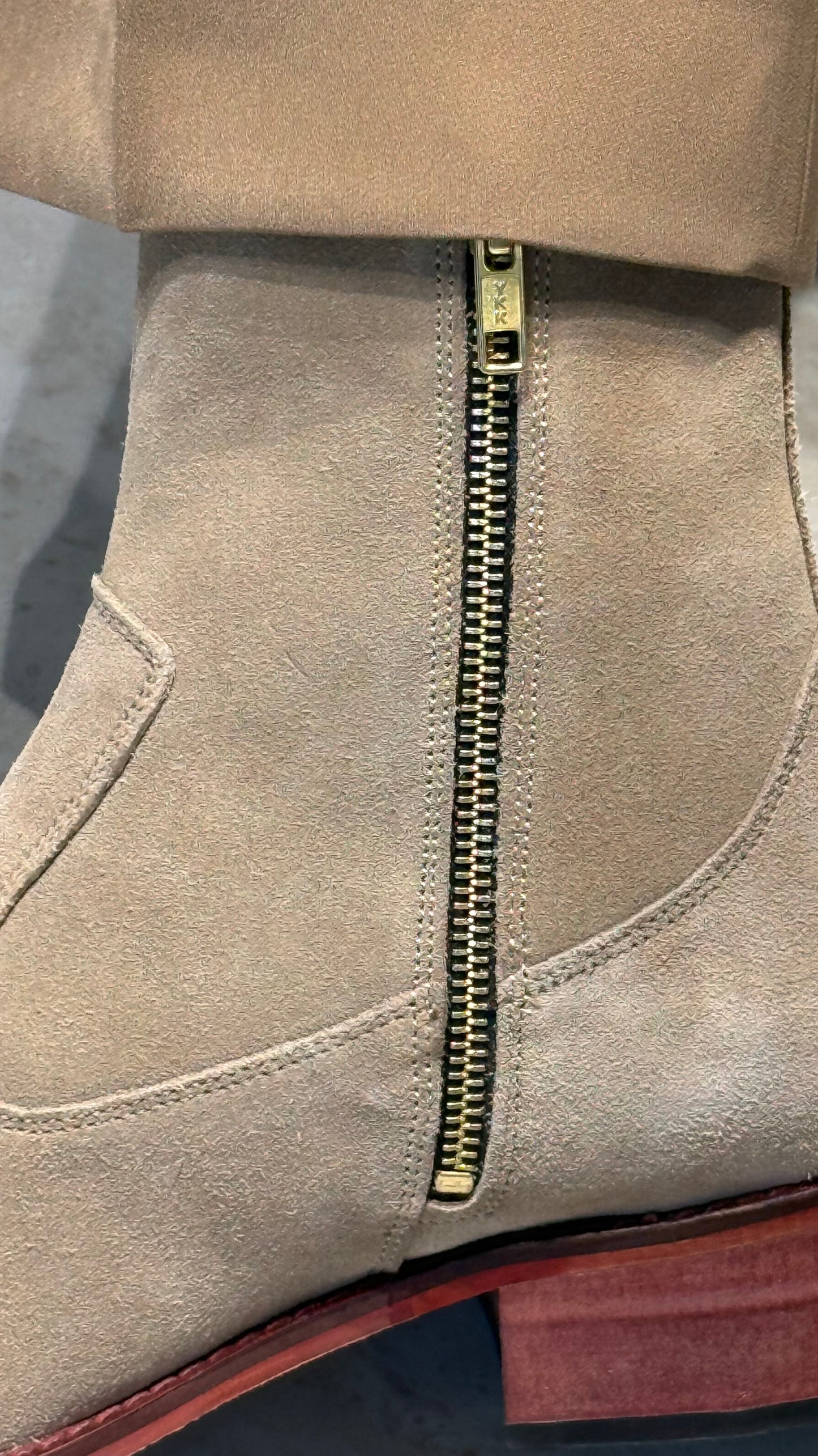 Suede leather Cuban Heel CHELSEA Boots