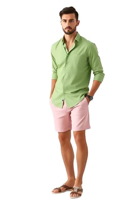 Dark Green Cotton Shirt