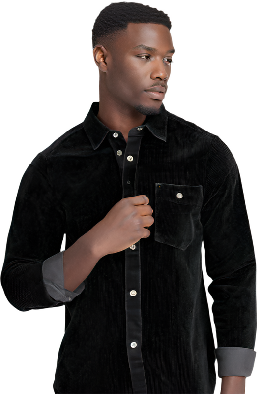 Black Corduroy Shirt