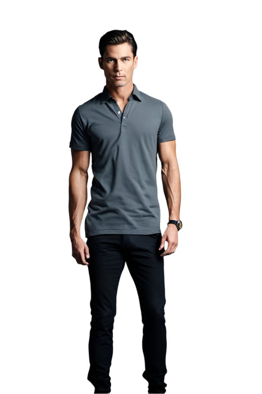 Men Slim Fit Black Trouser